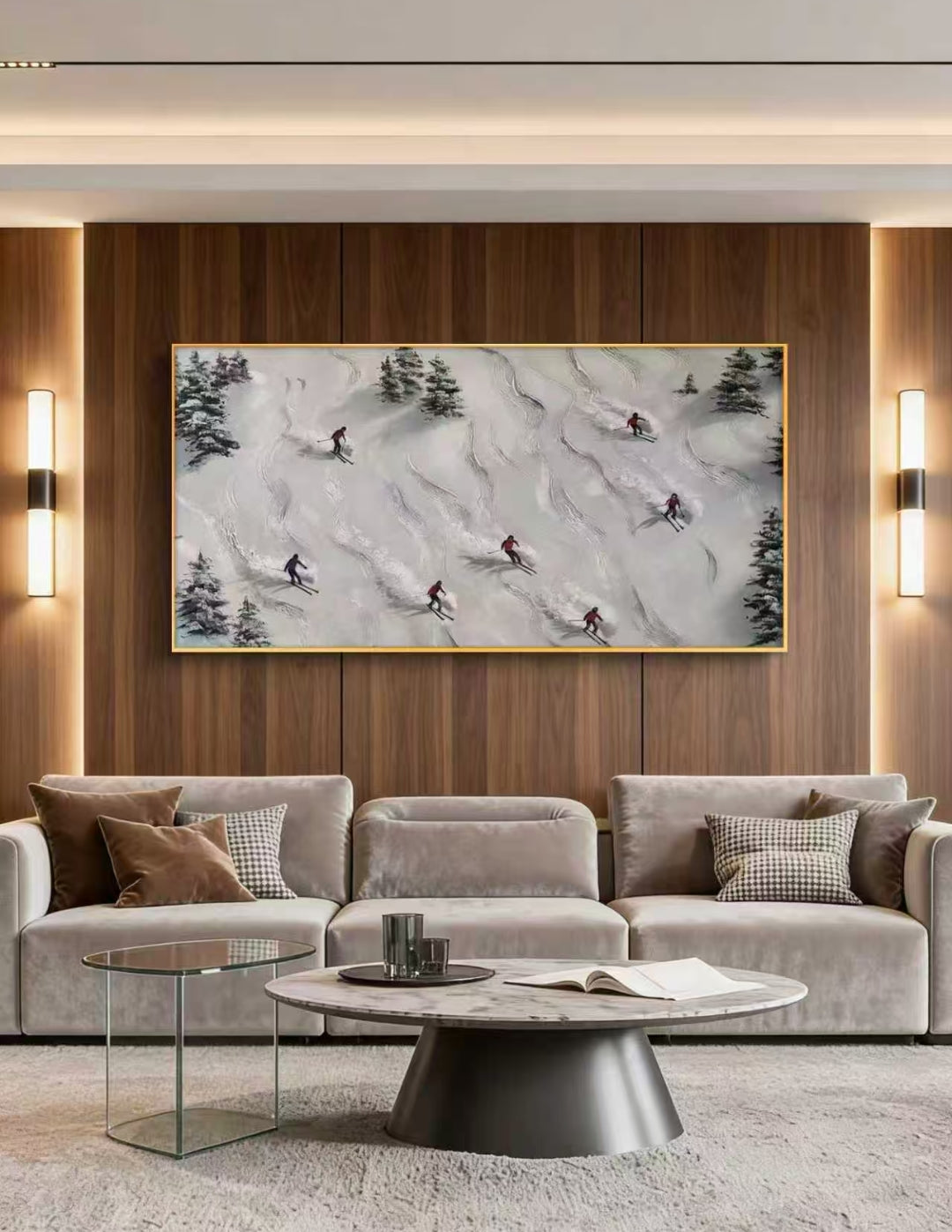 Snowbound Rhythm Oil Painting