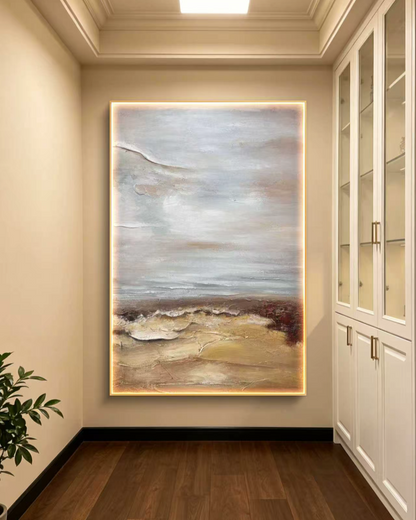 Skybrown Abstract Oil Painting