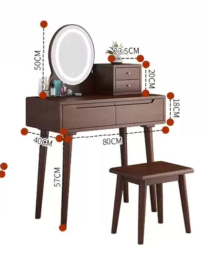 ShazX Solid wood Dressing Table Set