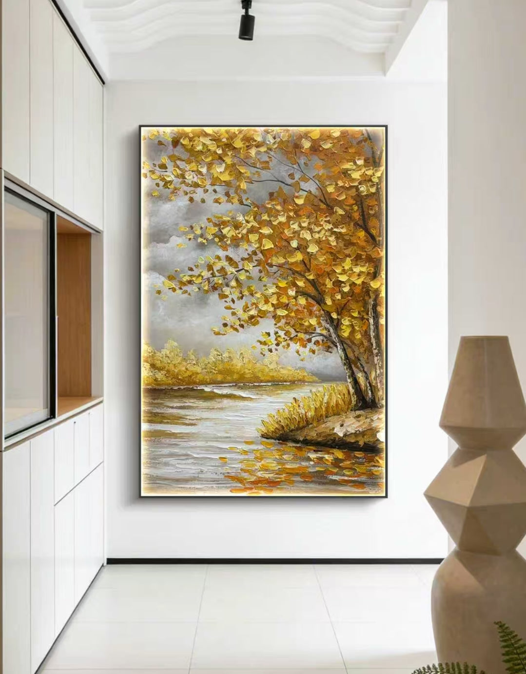 Peace in Gold Oil Painting