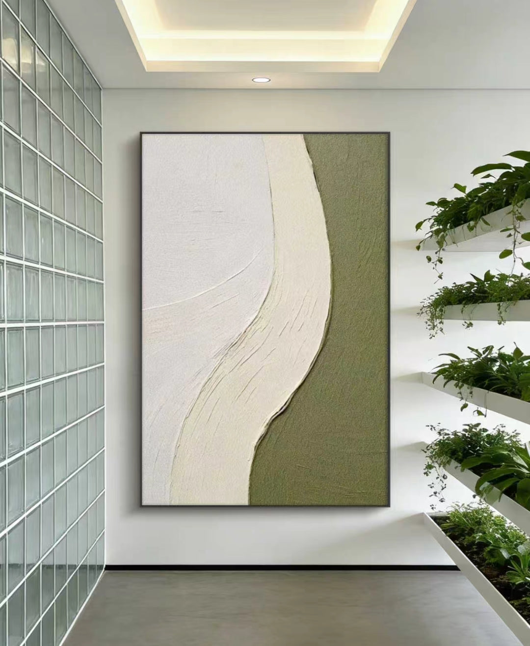 Calm Threshold Abstract Oil Painting