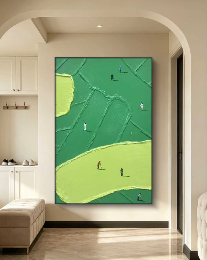 GreenGolf Oil Painting