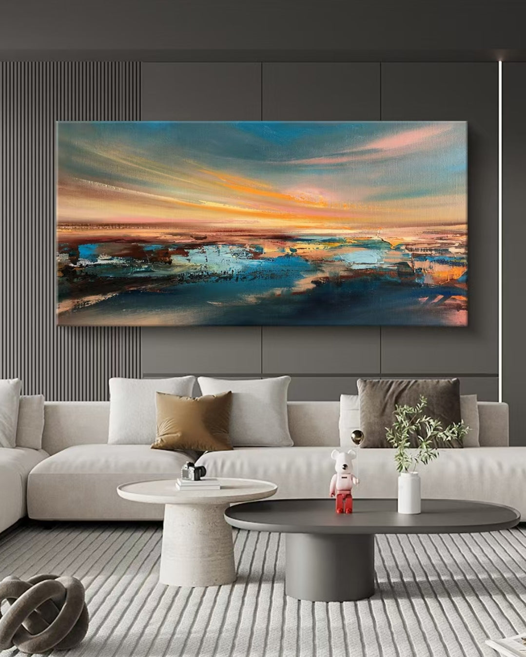 Onlookers Art | Oil Painting | Skyrun Abstract Oil Painting