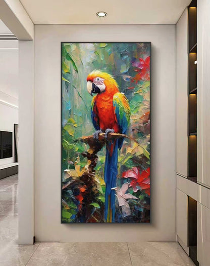 The Watchful Parrot Oil Painting