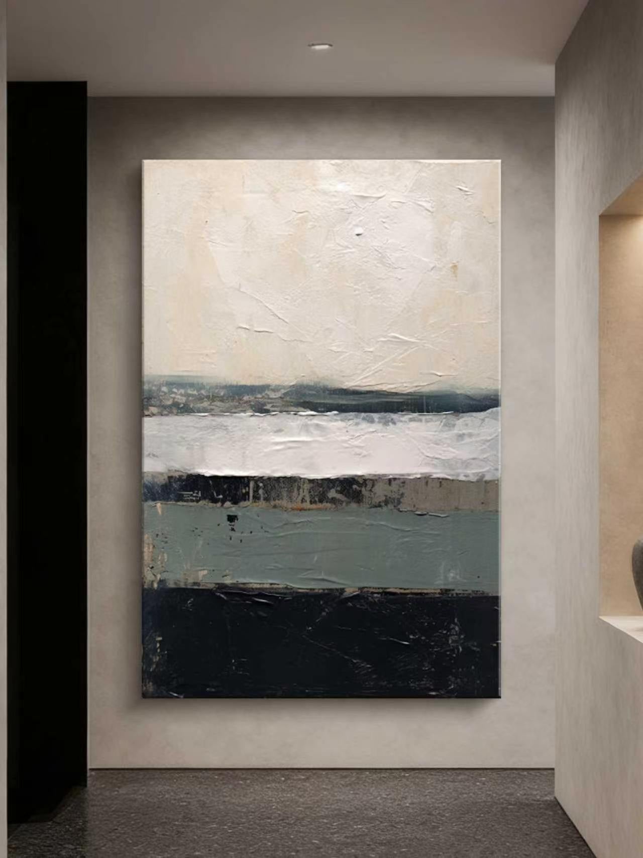 WhiteOCT Abstract Oil Painting