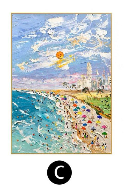 Onlookers Art | Oil Painting | SeA parAdisEc Oil painting