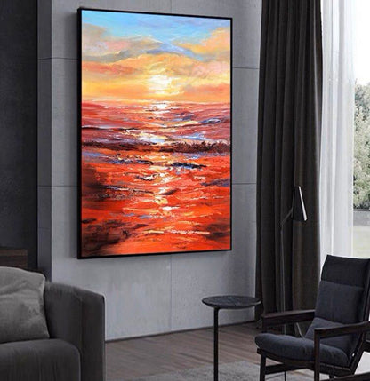 Onlookers Art | SLINGA OIL PAINTING 50 X 70CM BLACK