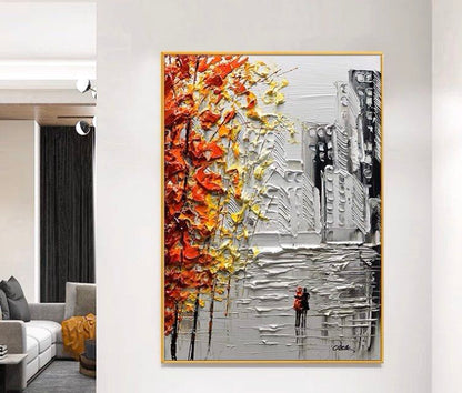 Onlookers Art | STROLLB OIL PAINTING 50 X 70CM BLACK