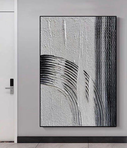 Onlookers Art | UROXC ABSTRACT OIL PAINTING 60 X 85CM BLACK