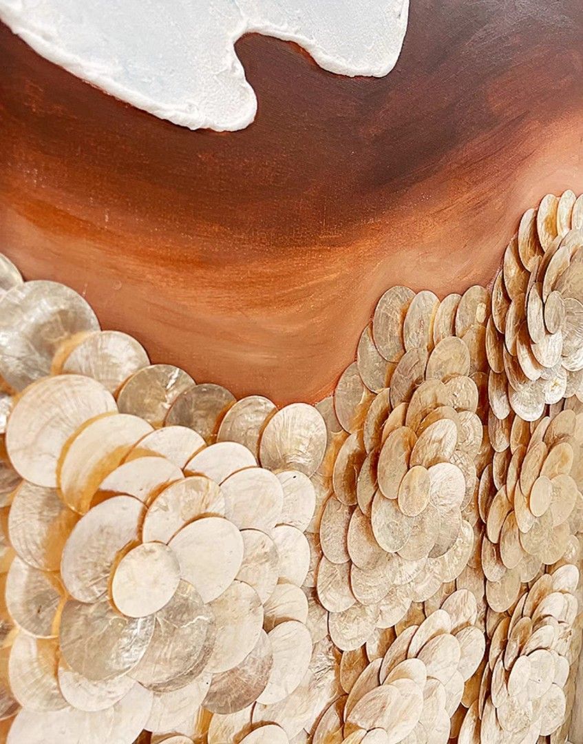 WavA Seashell Oil Painting