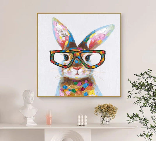 FloPsy Bunny Oil Painting